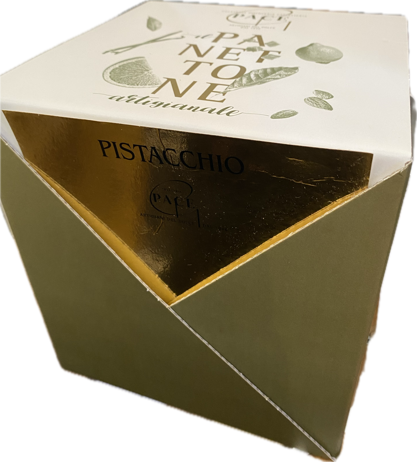 “Pace” pistachio pastry panettone